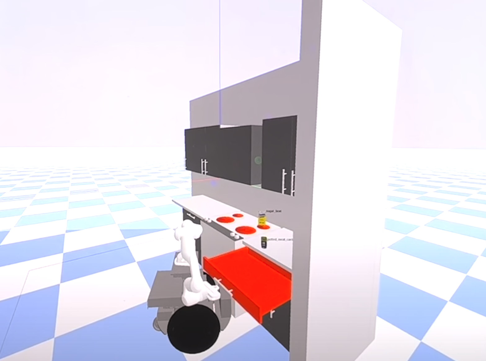 Simulated Kitchen Assistant Robot